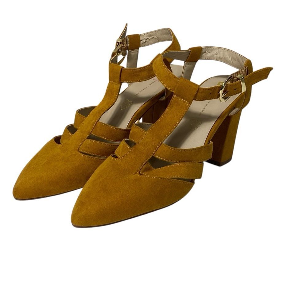 BC Born In California Footwear Terrace Vegan Women's Heel In Mustard Size 10